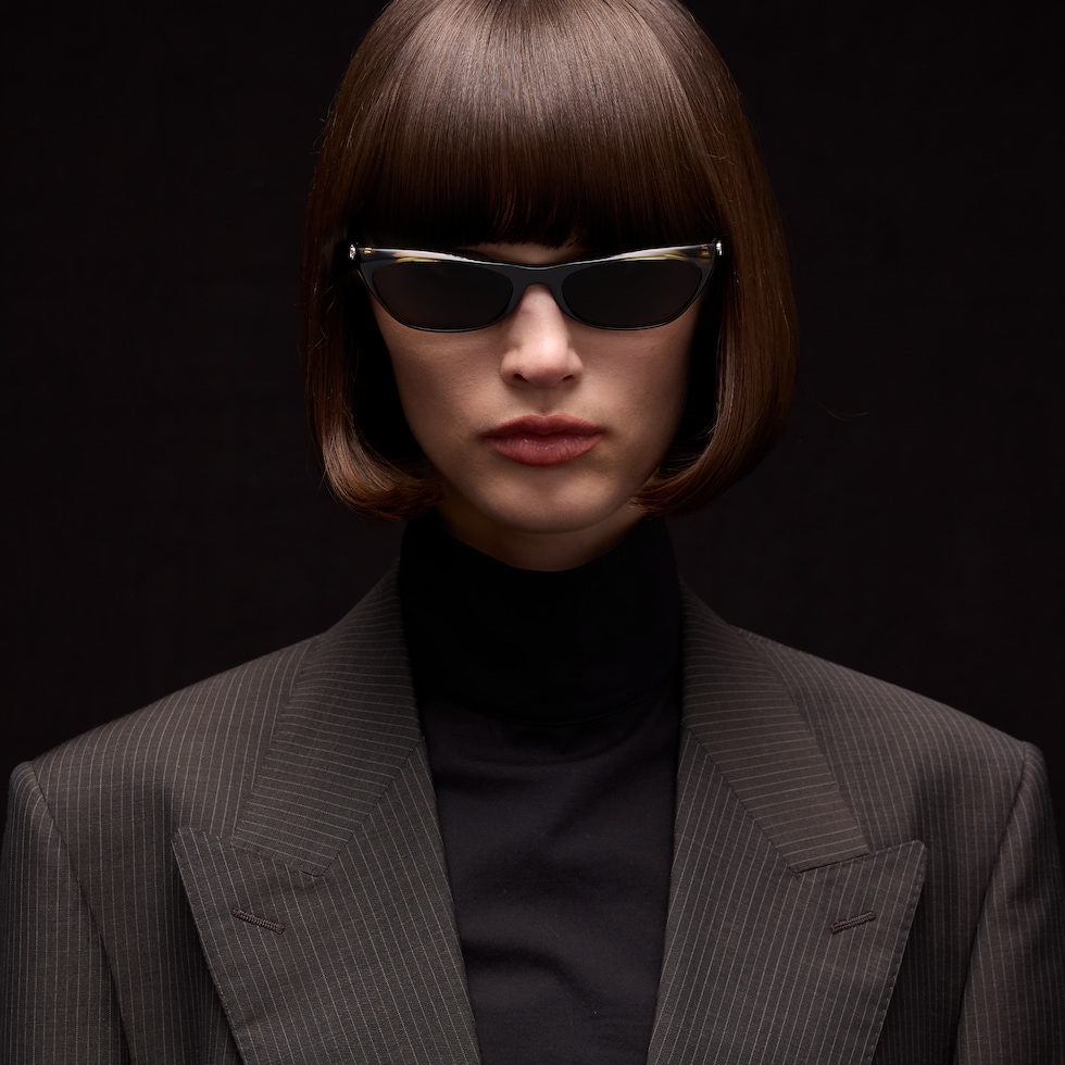 Geometric-frame sunglasses