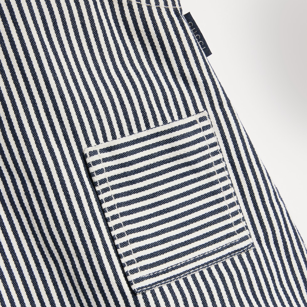 Baby striped denim dress