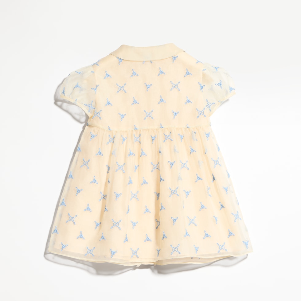 Baby embroidered silk dress