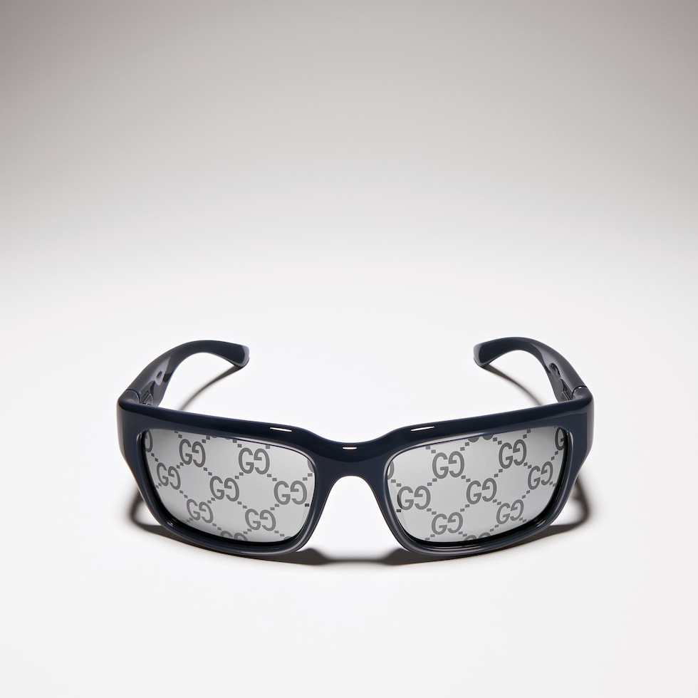 Rectangular-frame sunglasses