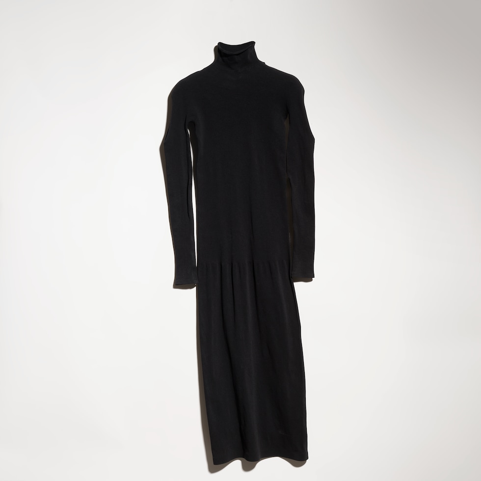 Seamless stretch nylon jersey dress