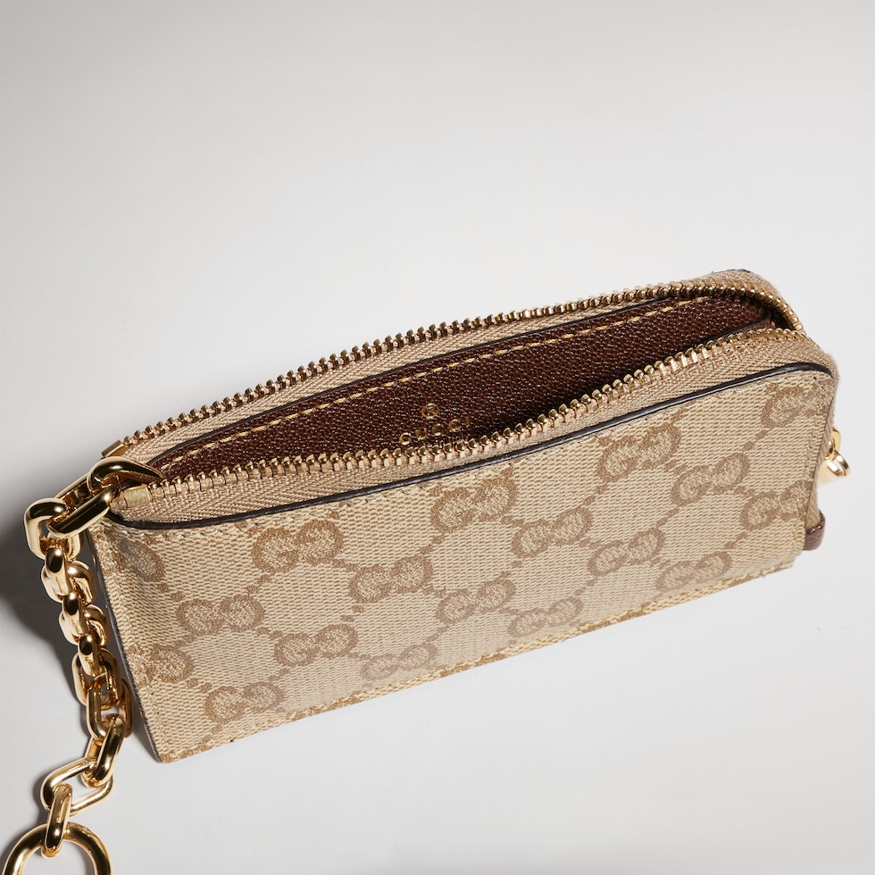 Funda de llaves con cremallera Gucci Essence Classic