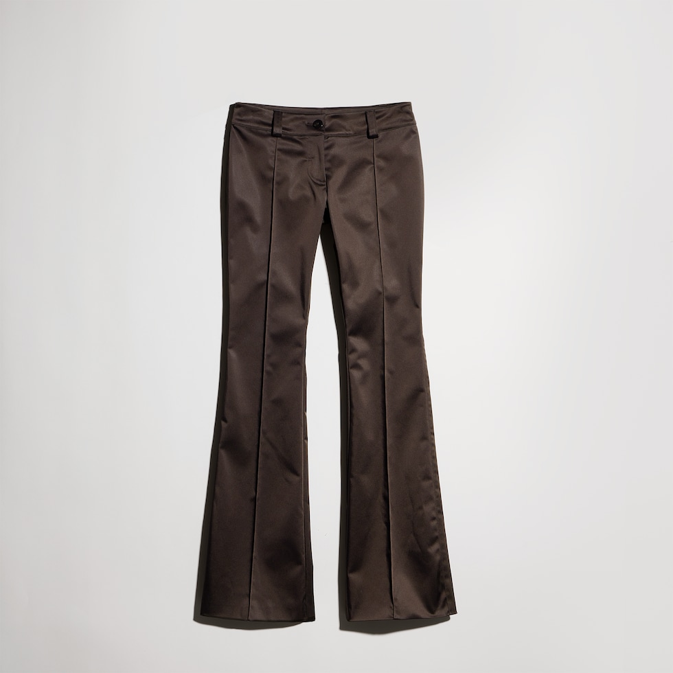 Stretch acetate duchesse pants