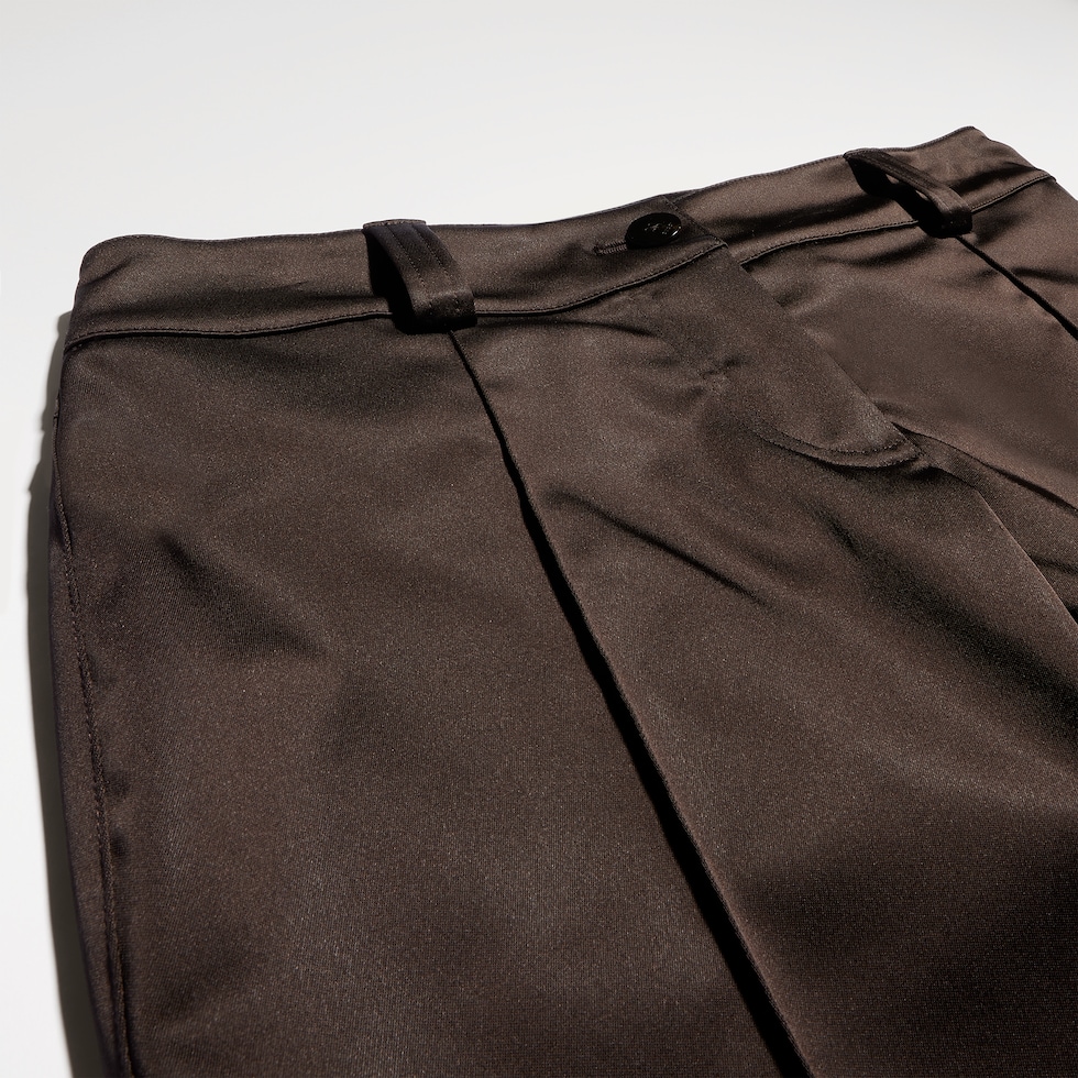 Stretch acetate duchesse pants