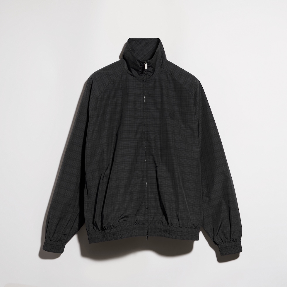 Prince of Wales nylon zip jacket