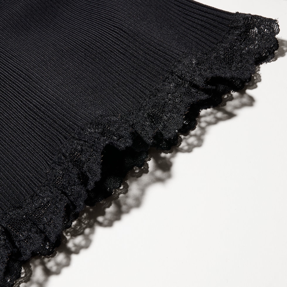 Fine matte viscose rib top