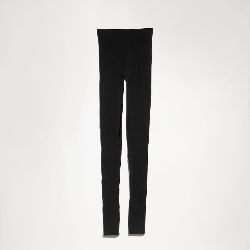 Seamless stretch nylon jersey leggings