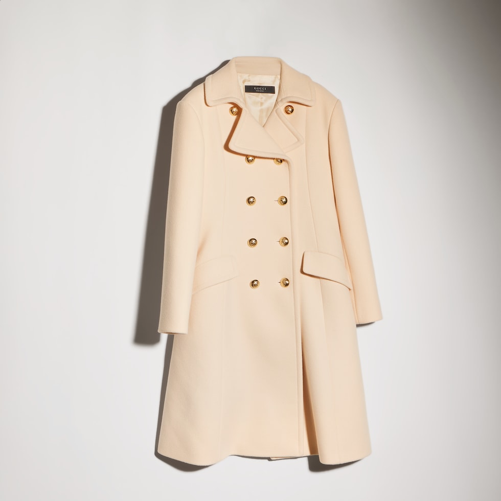 Textured wool coat
