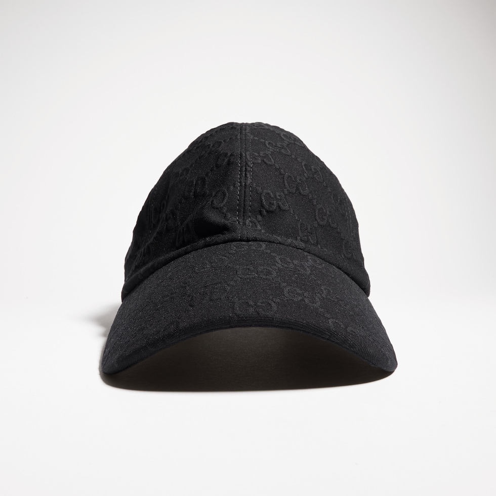 Casquette de baseball en jersey GG embossé