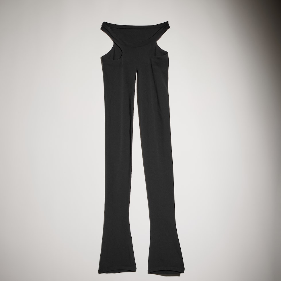 Fine technical knit leggings