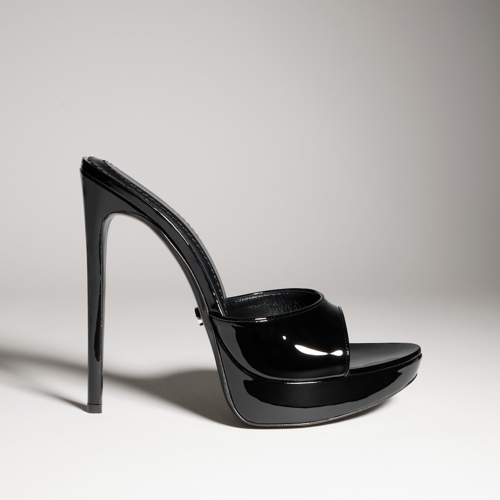 Women's stiletto slide sandal