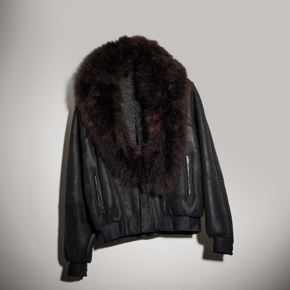 Chaqueta bomber de suave borreguillo