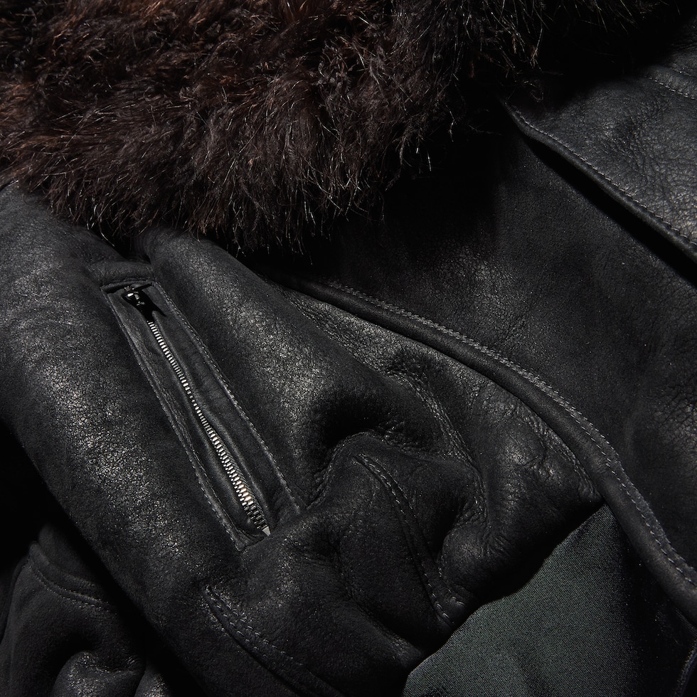 Chaqueta bomber de suave borreguillo