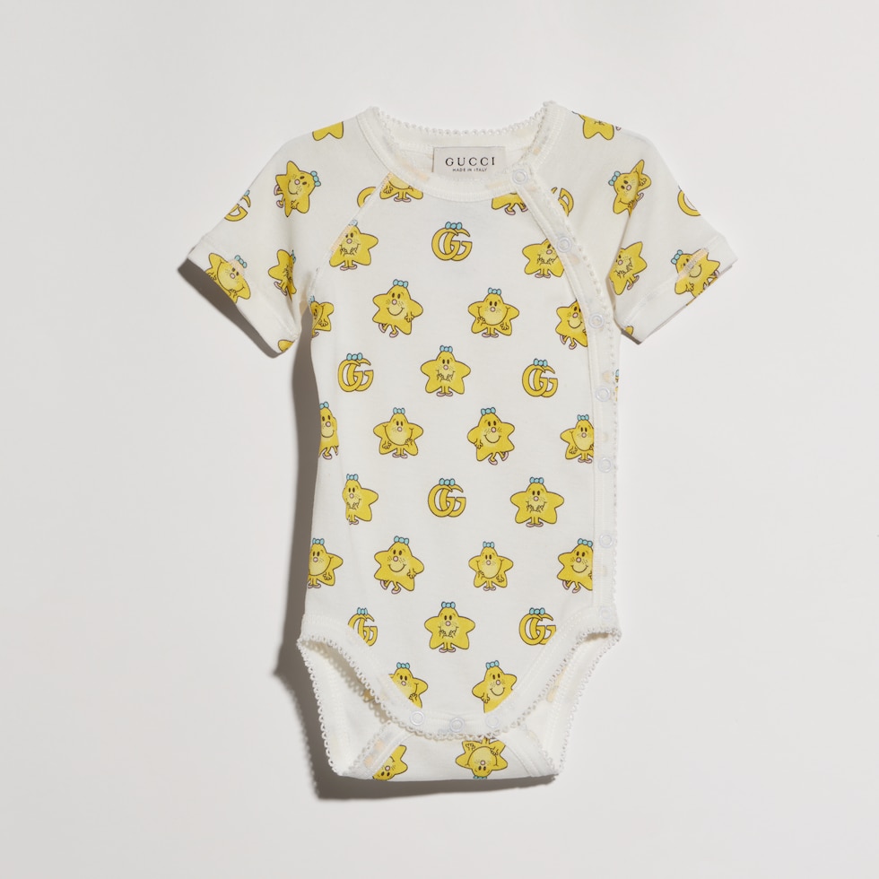 Combinaison pour bébé en coton côtelé avec imprimé