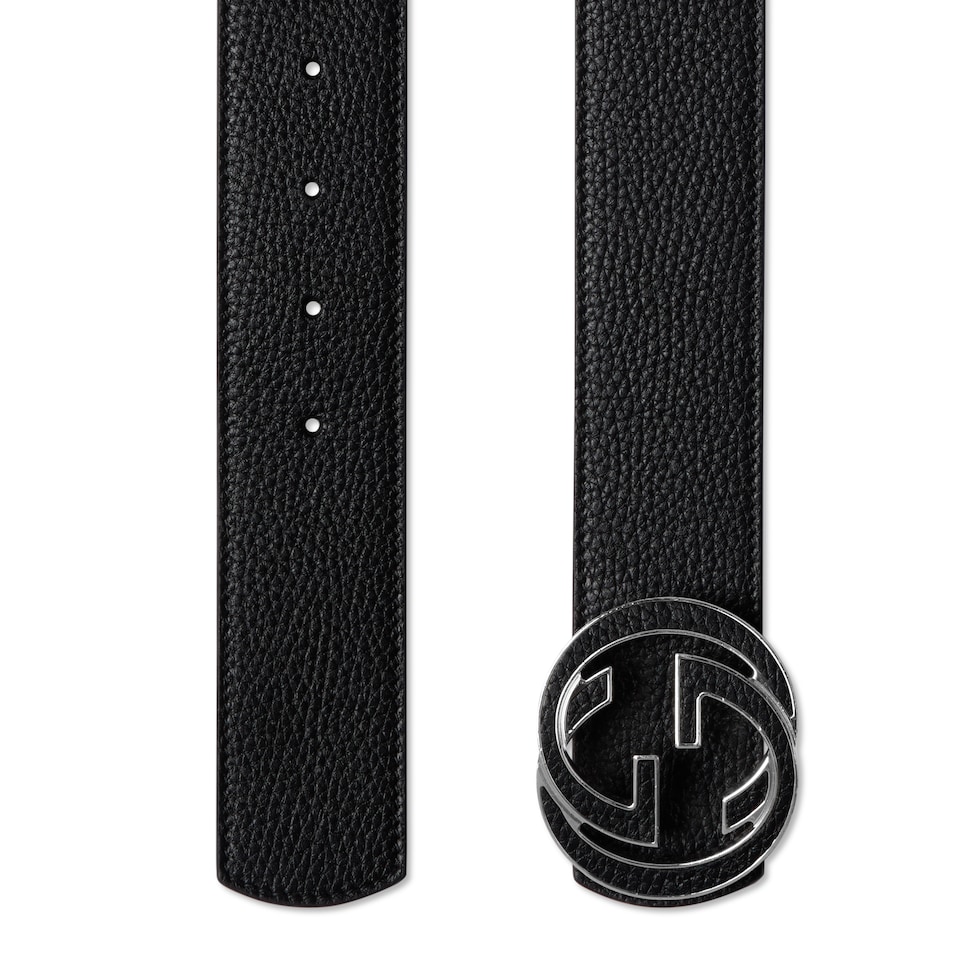 Reversible belt with Interlocking G buckle