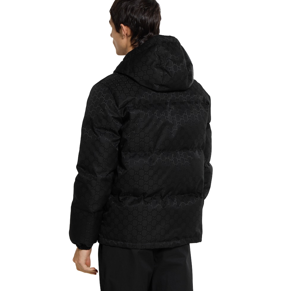 Giacca piumino in tessuto di nylon GG
