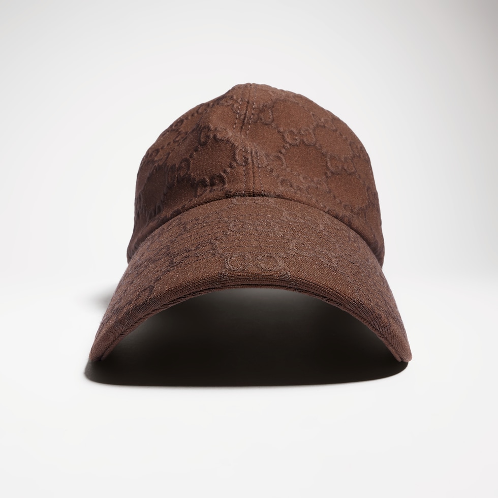 Casquette de baseball en jersey GG embossé