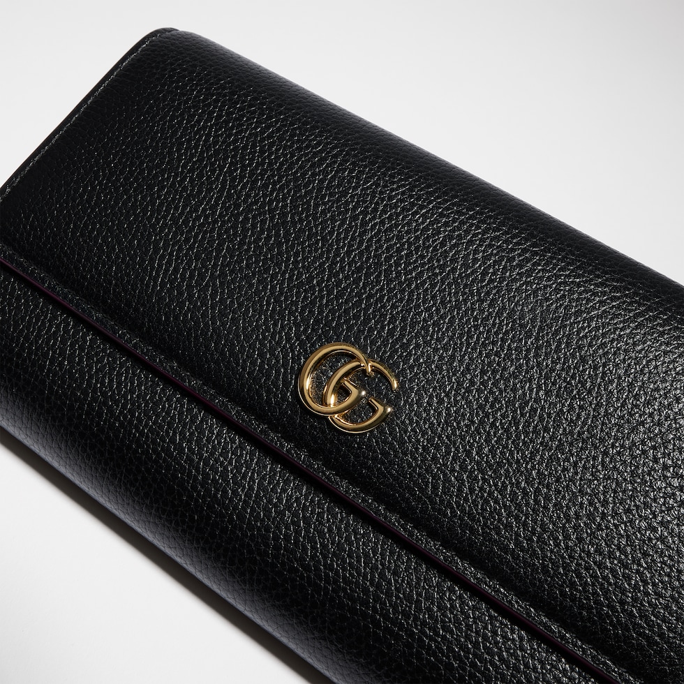 Bi-color GG Marmont continental wallet