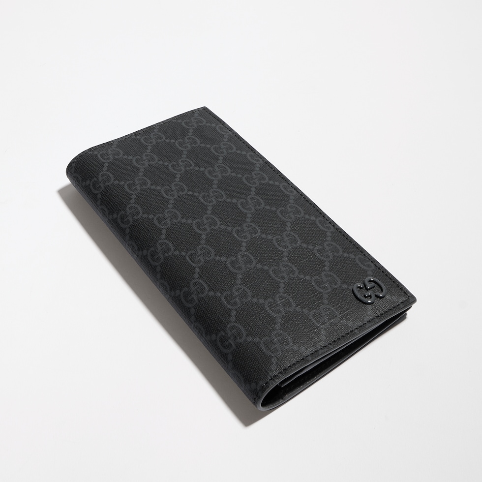Cartera larga con GG e interior gris