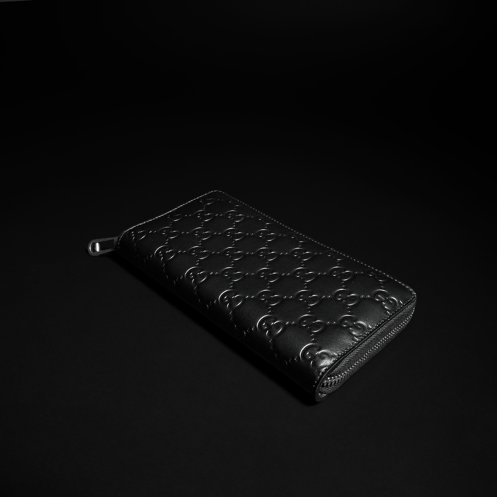Cartera GG Emblem con cremallera