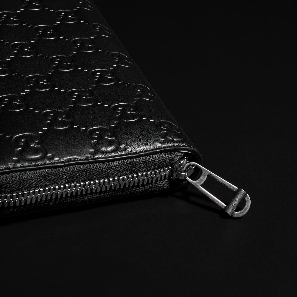 Cartera GG Emblem con cremallera