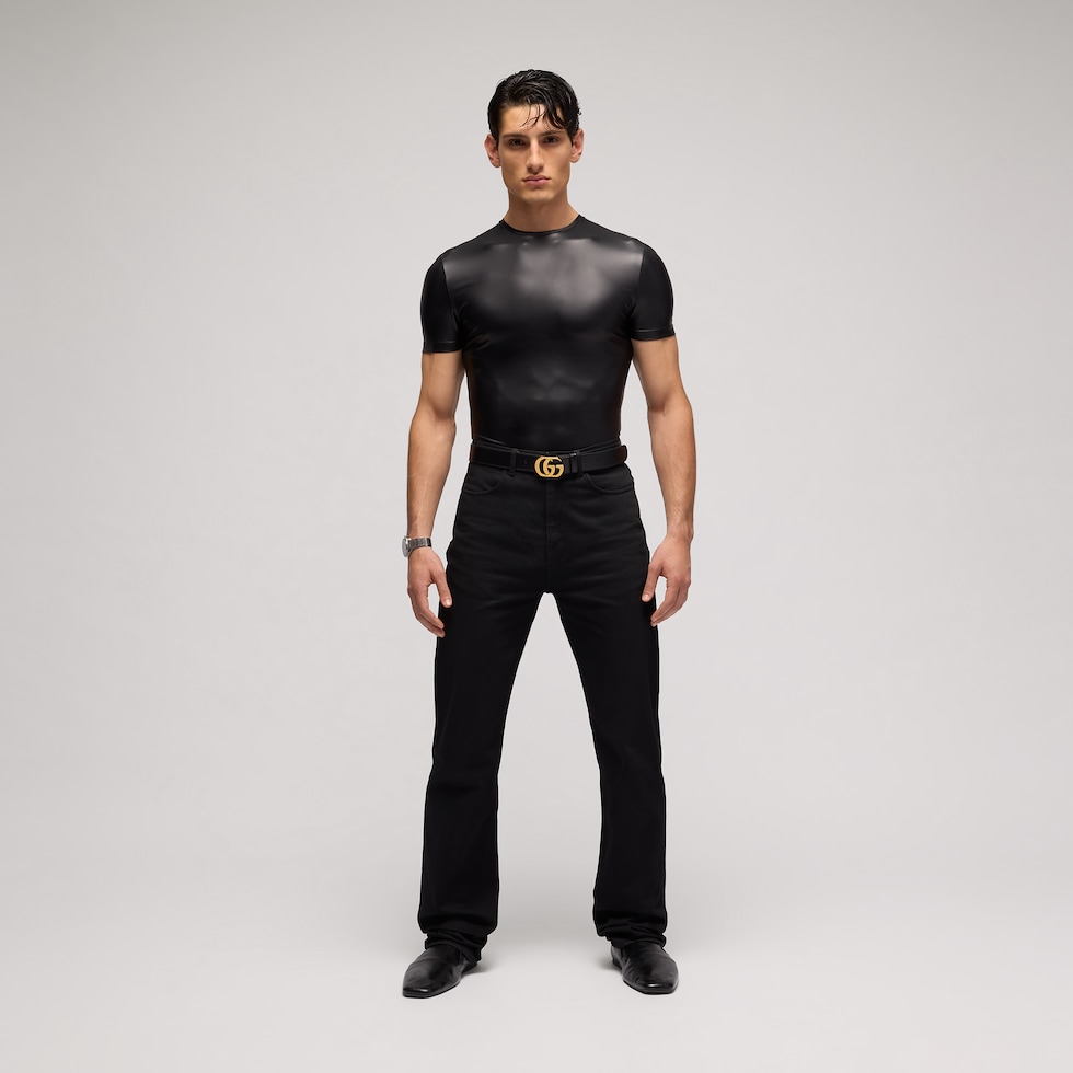T-shirt en jersey enduit
