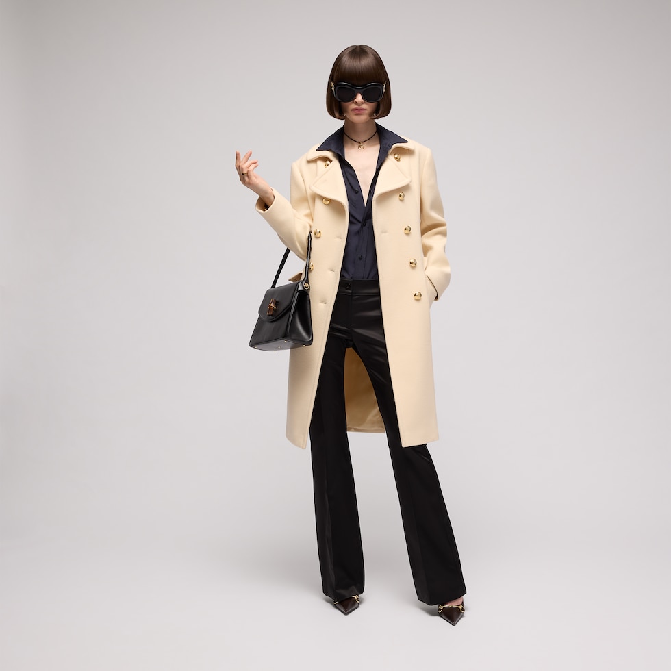 Stretch acetate duchesse pants