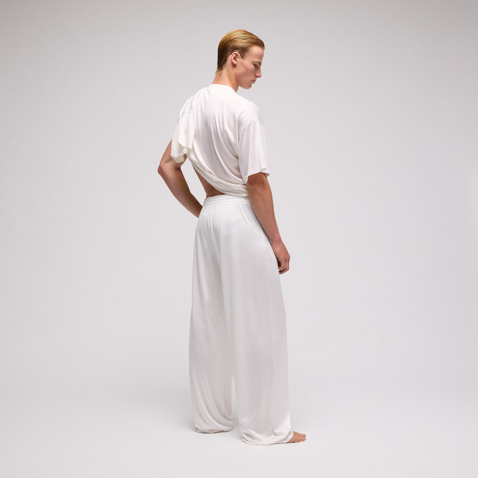 Light silk jersey sportswear pants