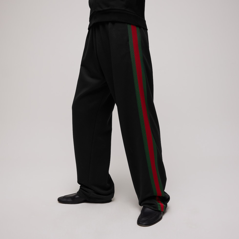 Silk cotton sportswear pants with Web