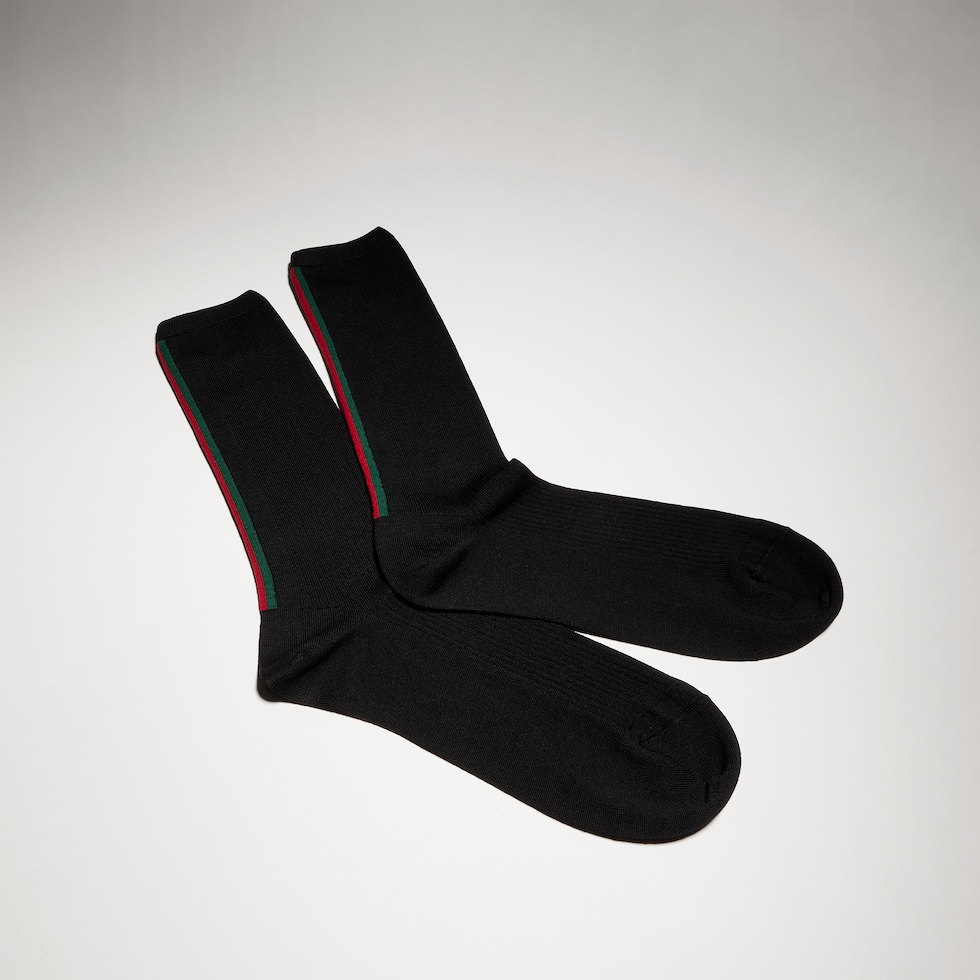 Chaussettes en coton avec bande Web