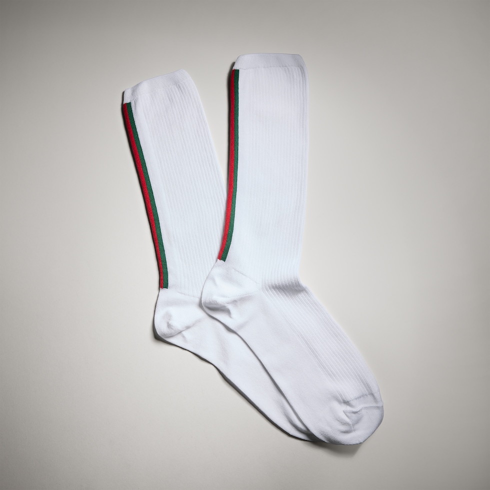 Chaussettes en coton avec bande Web
