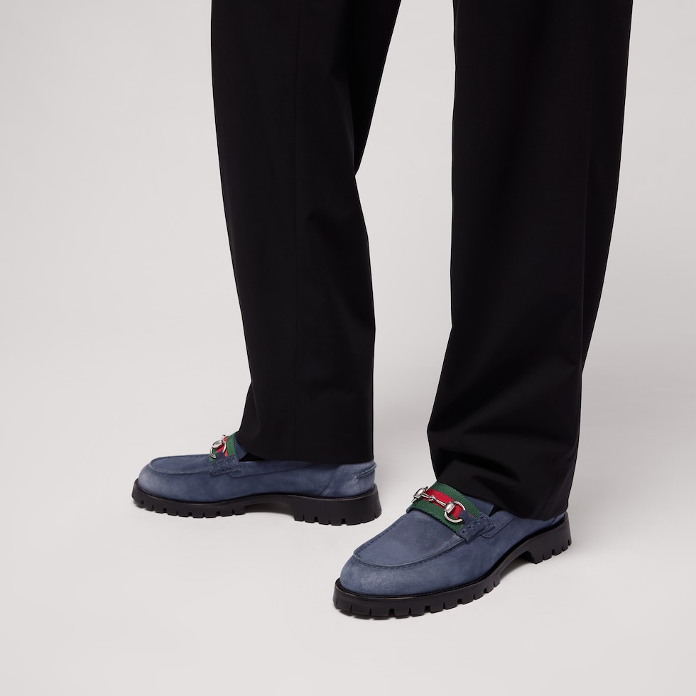 Men's loafer with Horsebit and lug sole