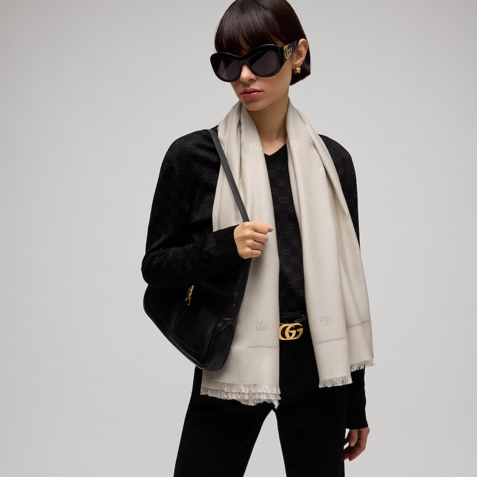 Double G silk wool shawl