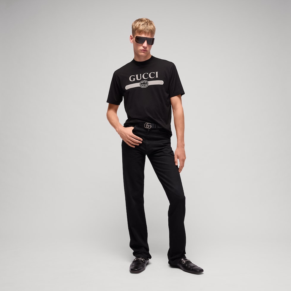 Cotton jersey T-shirt with print