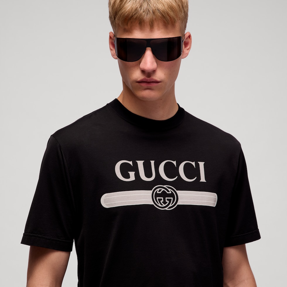 Cotton jersey T-shirt with print