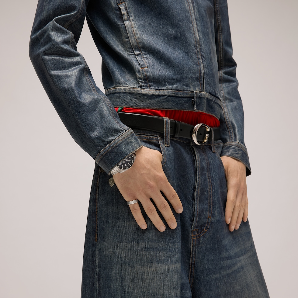 Anillo Gucci Signature ancho