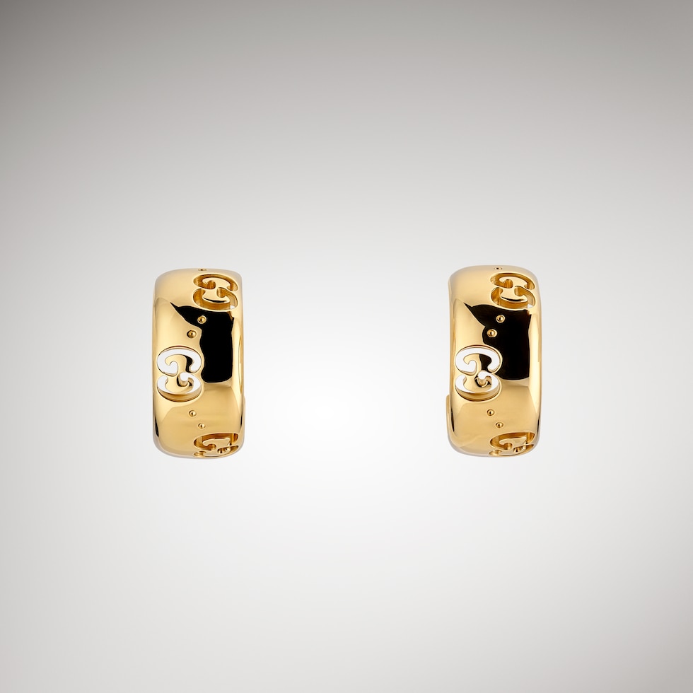 Icon 18k GG hoop earrings