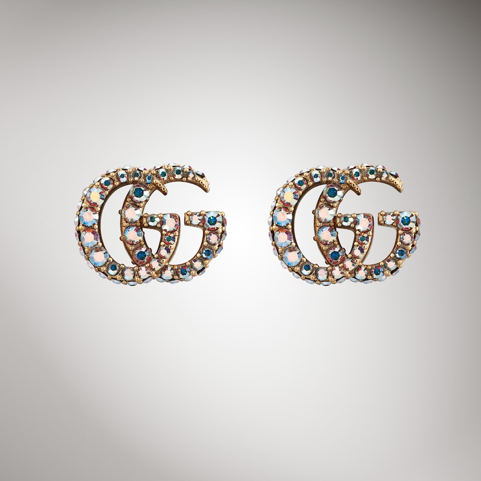 GG Marmont crystal earrings