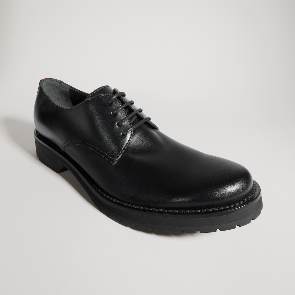 Scarpa stringata uomo con nastro Web