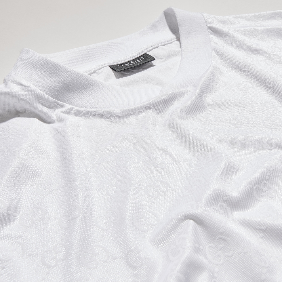 GG stretch nylon jacquard T-shirt