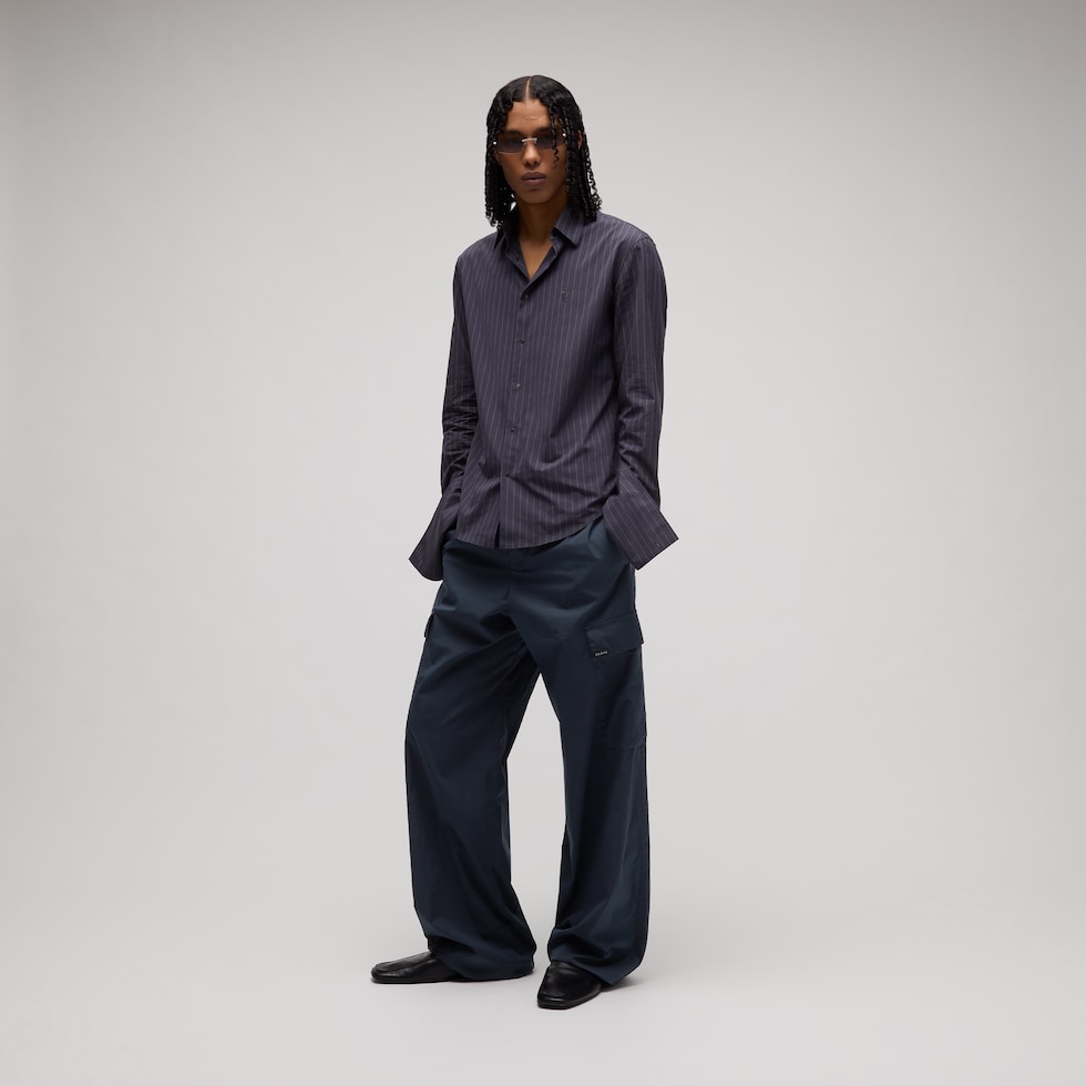 Lightweight matt technical cotton pants