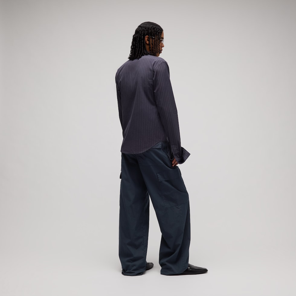 Lightweight matt technical cotton pants