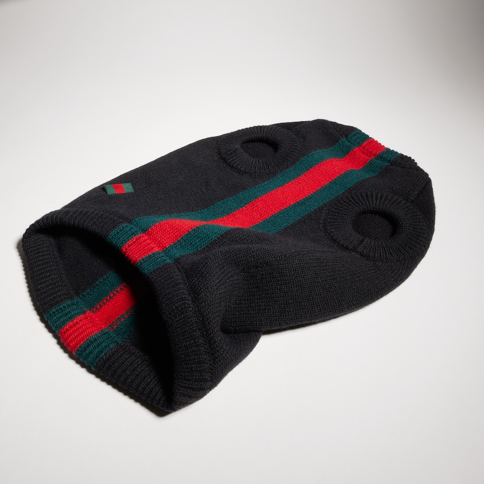 Wool pet sweater with Web
