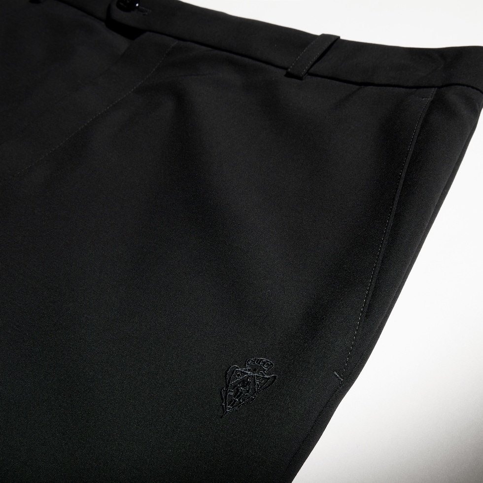 กางเกง Stretch wool pants with embroidery