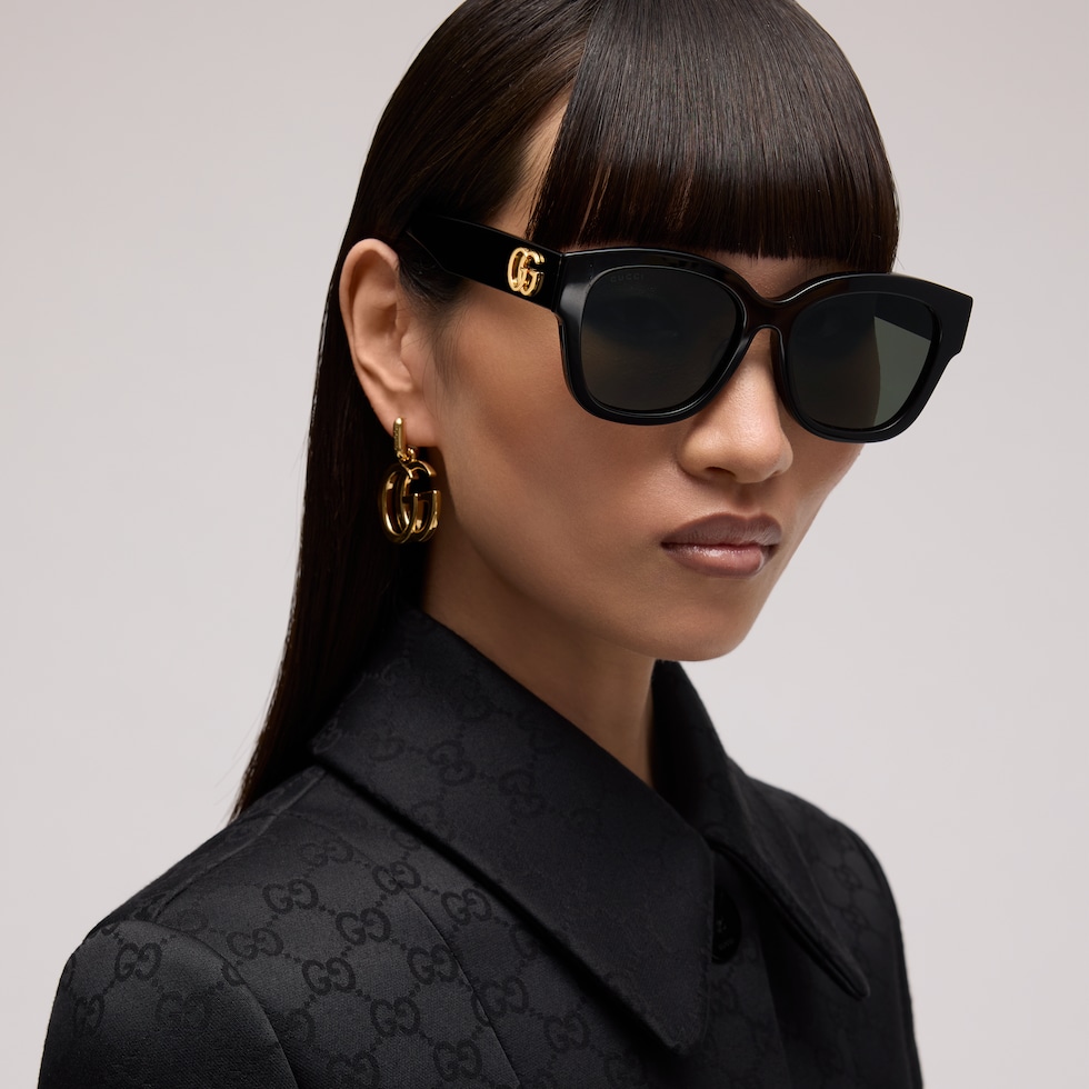 Low nose bridge round sunglasses