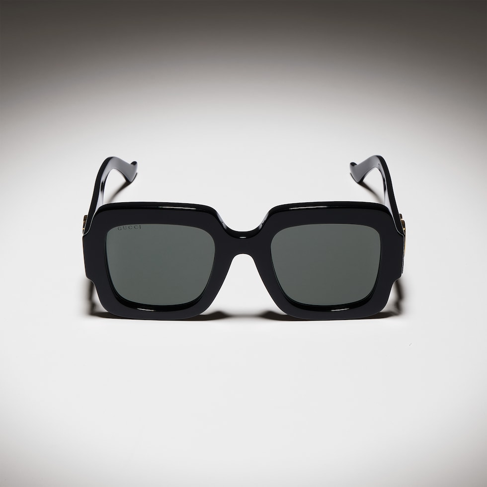 Gafas de sol con montura cuadrada y Doble G