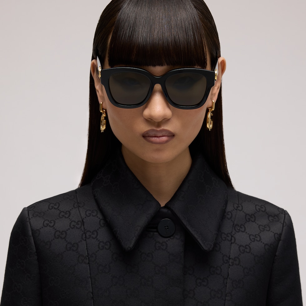 Low nose bridge round sunglasses