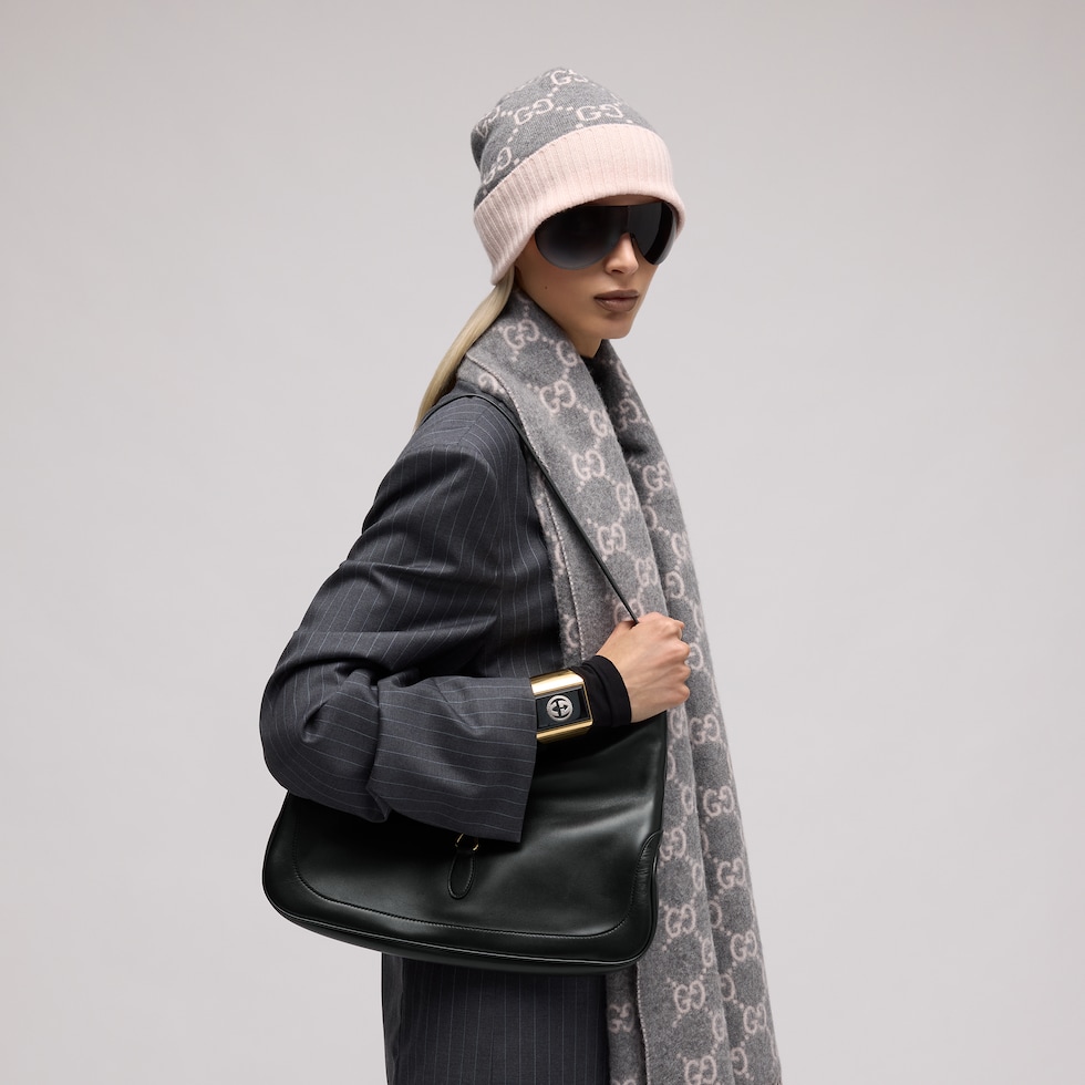 GG cashmere jacquard hat