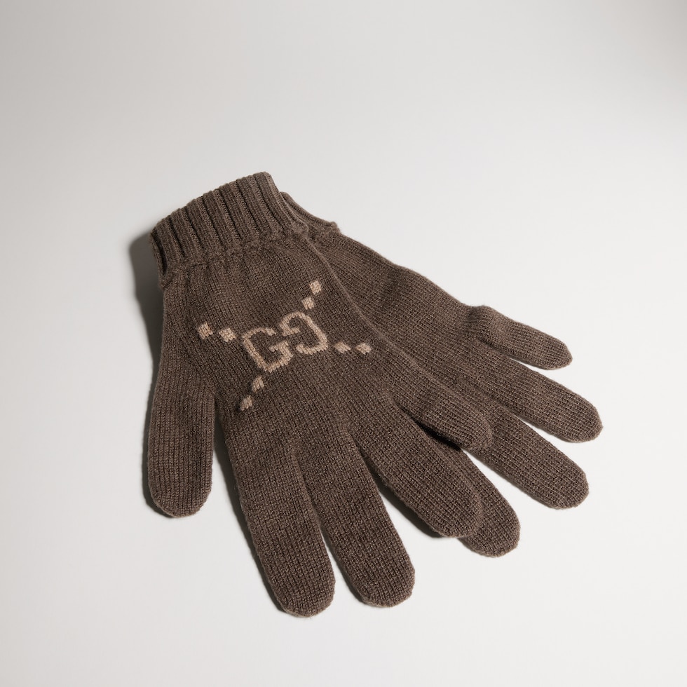 GG cashmere gloves