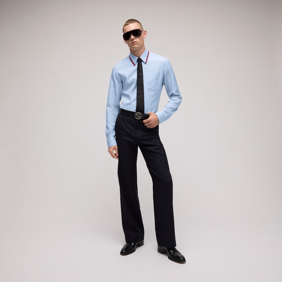 Oxford cotton shirt with Web